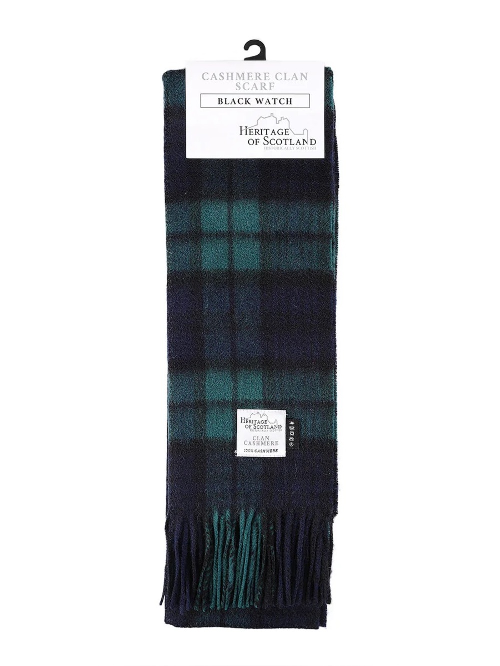 CLANS OF SCOTLAND
CASHMERE SCOTTISH TARTAN CLAN SCARF BLACK WATCH